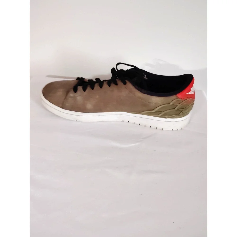 Nike Air Jordan 1 Retro Centre Court Low Oil Green Olive Black Men 10.5 Sneaker*